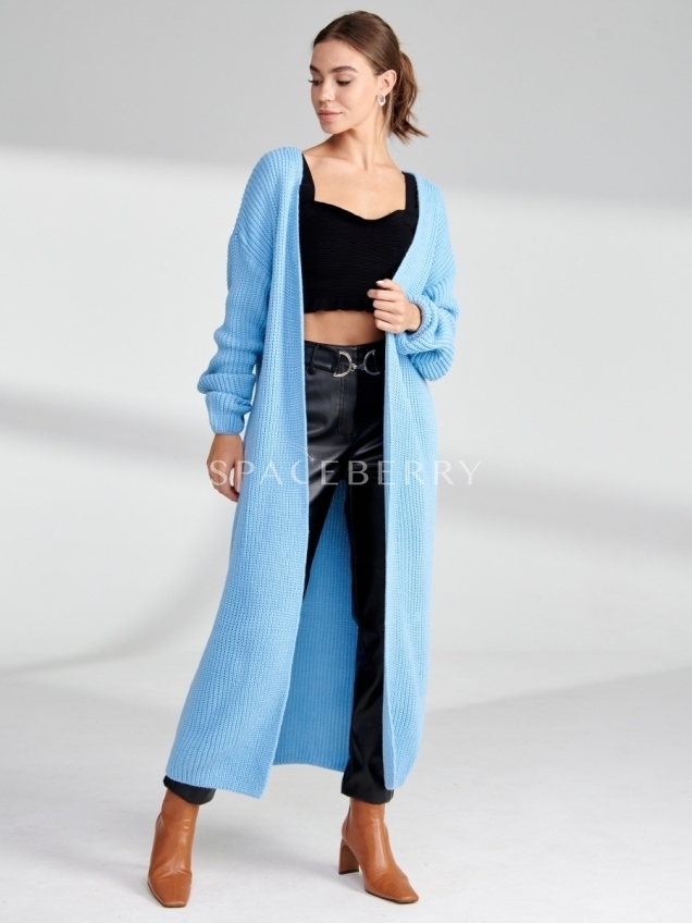Женский вязаный кардиган оверсайз, кофта